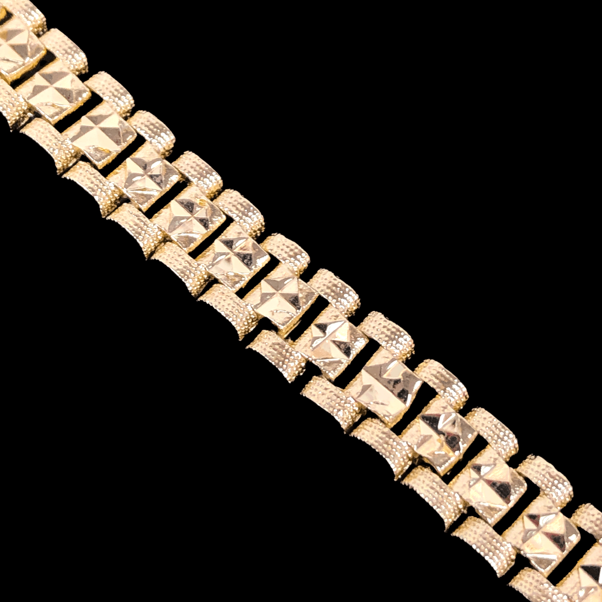 Oro Laminado Gold Filled Parisian Edition Rolx Style Bracelet