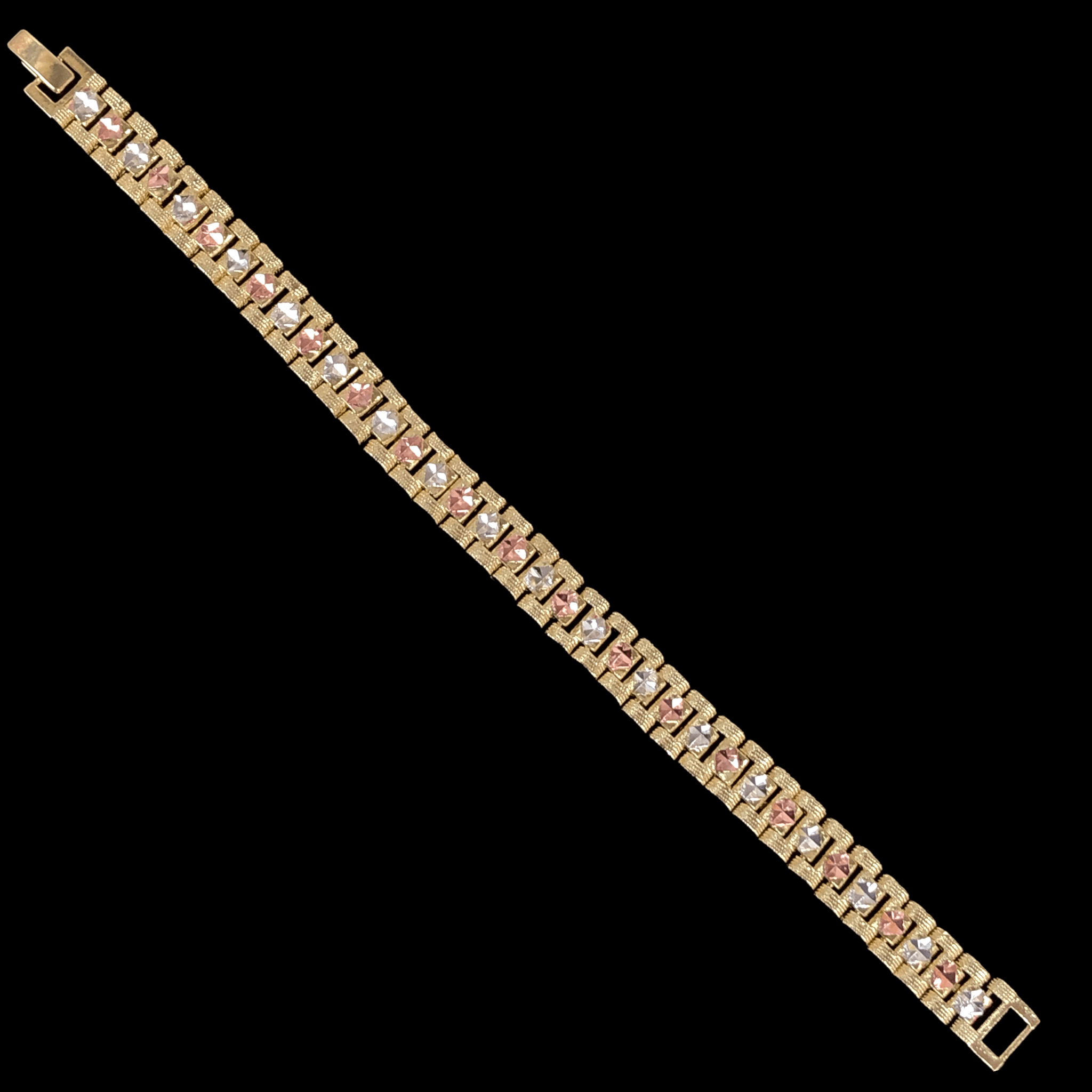 Oro Laminado Gold Filled Tricolor Parisian Edition Bracelet