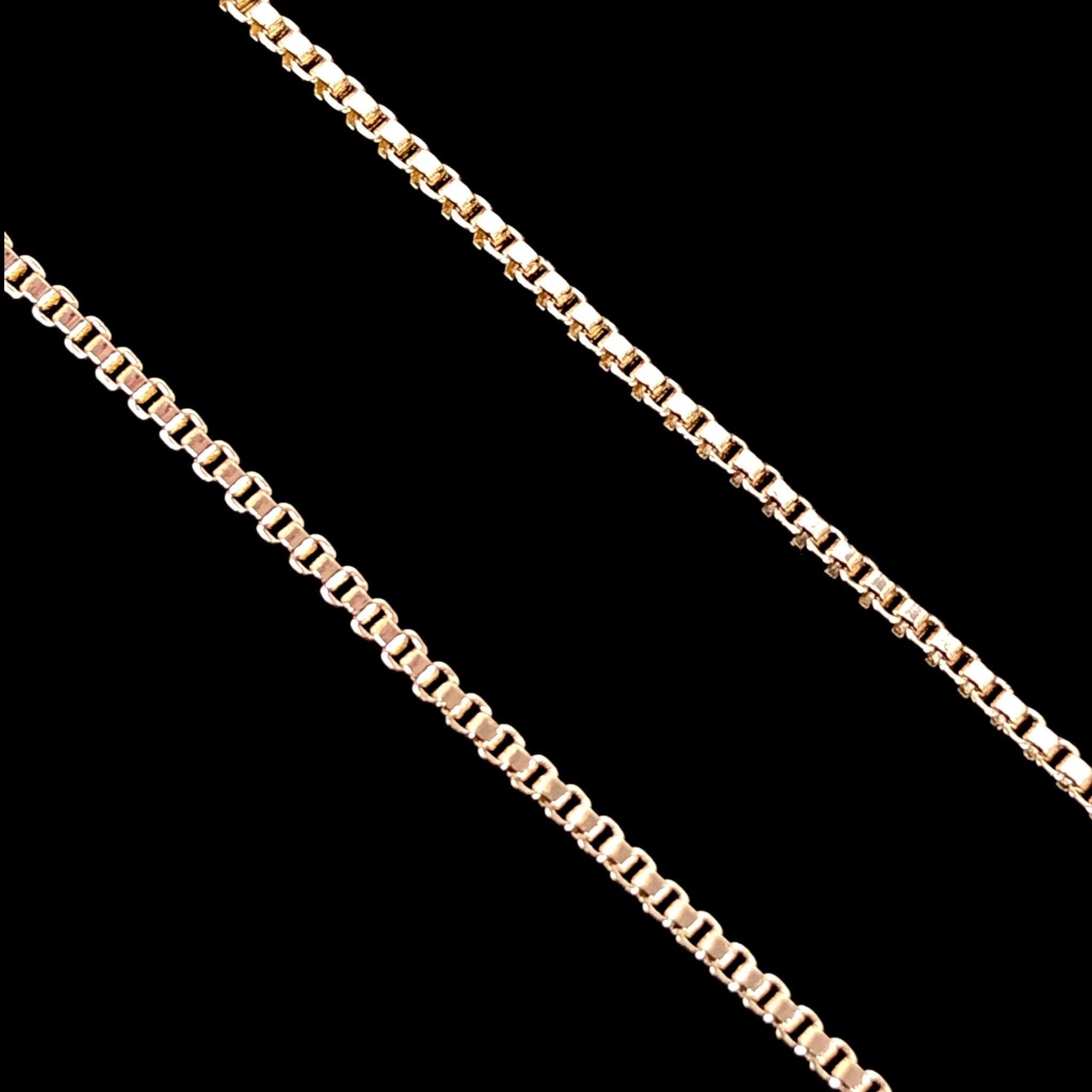 18K Gold Filled 1.2mm Classic Box Chain (Pack of 12) -18K Gold Filled Oro Laminado CHAIN, NEW - KUANIA