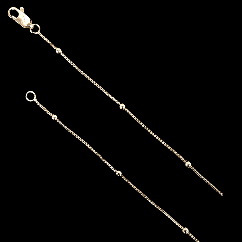 18K Gold Filled 2.5mm Gold Bead Chain (Pack of 6) -18K Gold Filled Oro Laminado chain, new - KUANIA