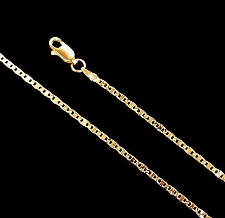 18K Gold Filled 2mm Valentino Chain (Pack of 12) -18K Gold Filled Oro Laminado CHAIN, NEW - KUANIA