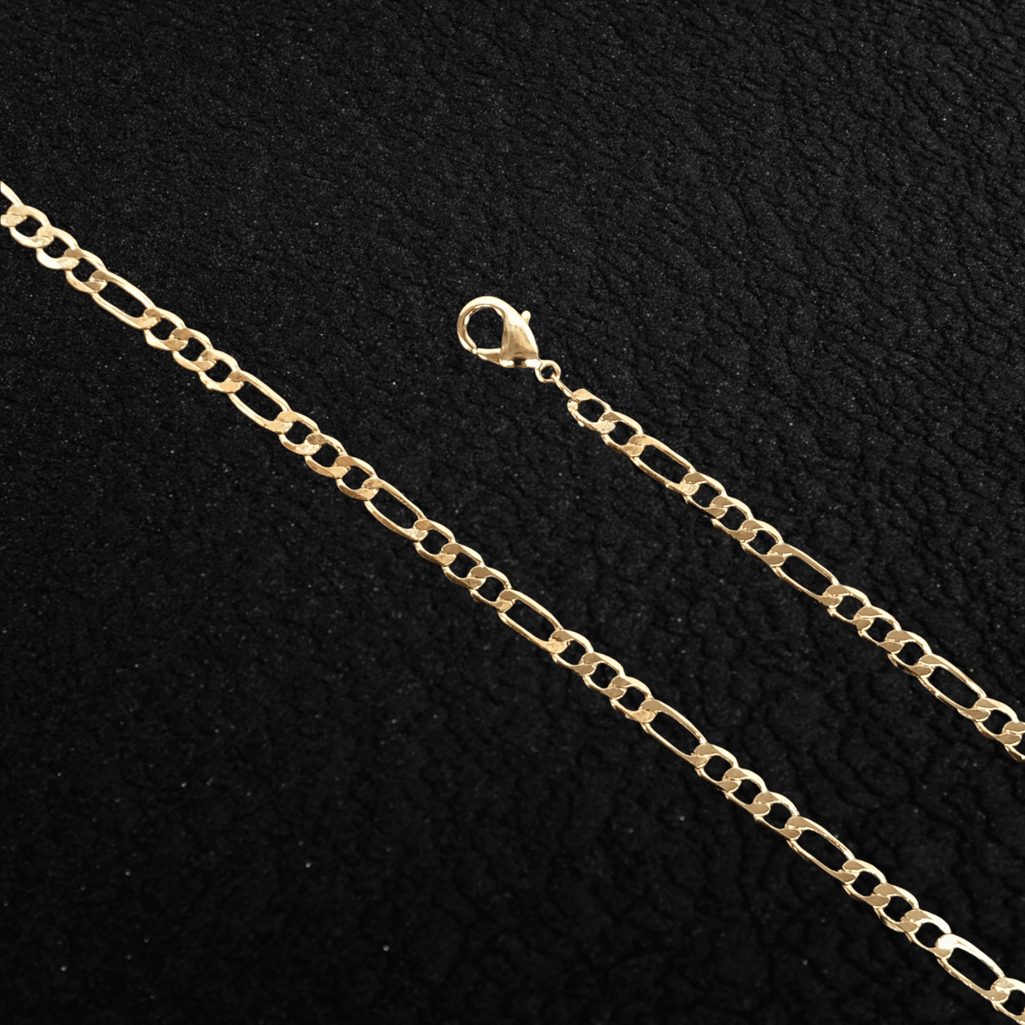 18K Gold Filled 3mm Figaro Chain (Pack of 12) -18K Gold Filled Oro Laminado CHAIN, NEW - KUANIA