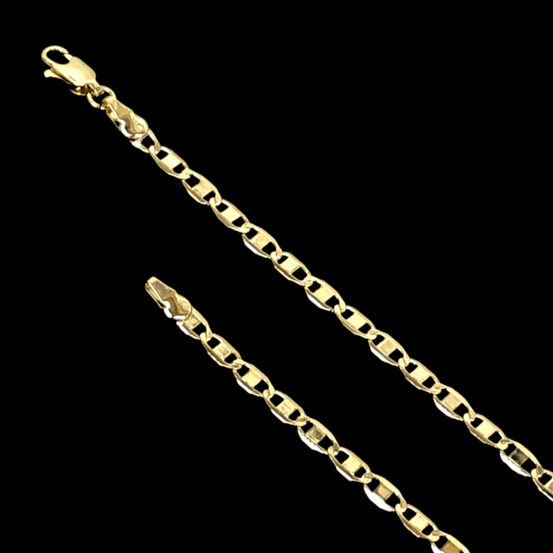 18K Gold Filled 3mm Valentino Chain (Pack of 12) -18K Gold Filled Oro Laminado CHAIN, NEW - KUANIA