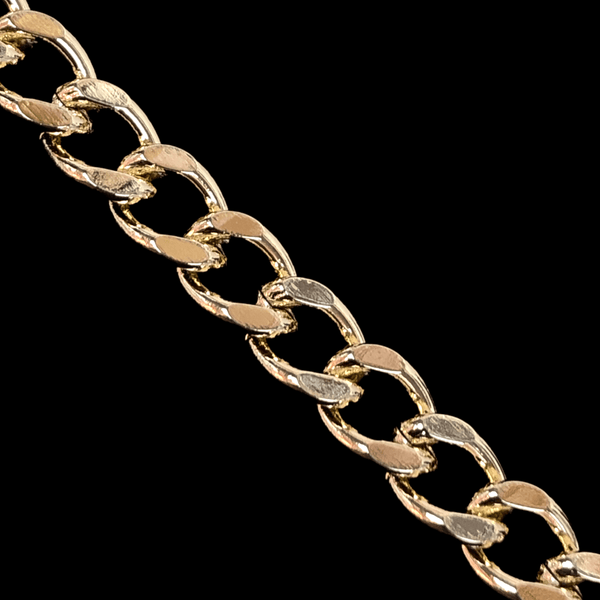 18K Gold Filled 5.5mm Miami Cuban Chain (Pack of 6) -18K Gold Filled Oro Laminado CHAIN, NEW - KUANIA