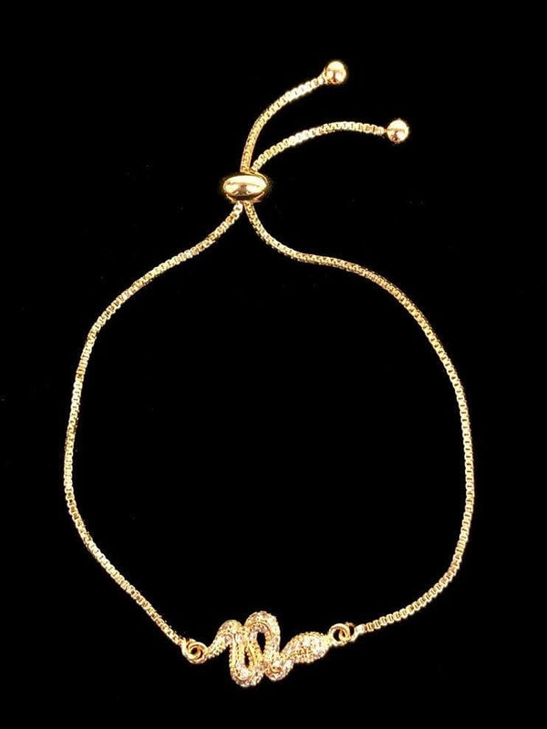 OLB 0083 -18K Gold Filled Oro Laminado ADJUSTABLE, BRACELET, NEW - KUANIA