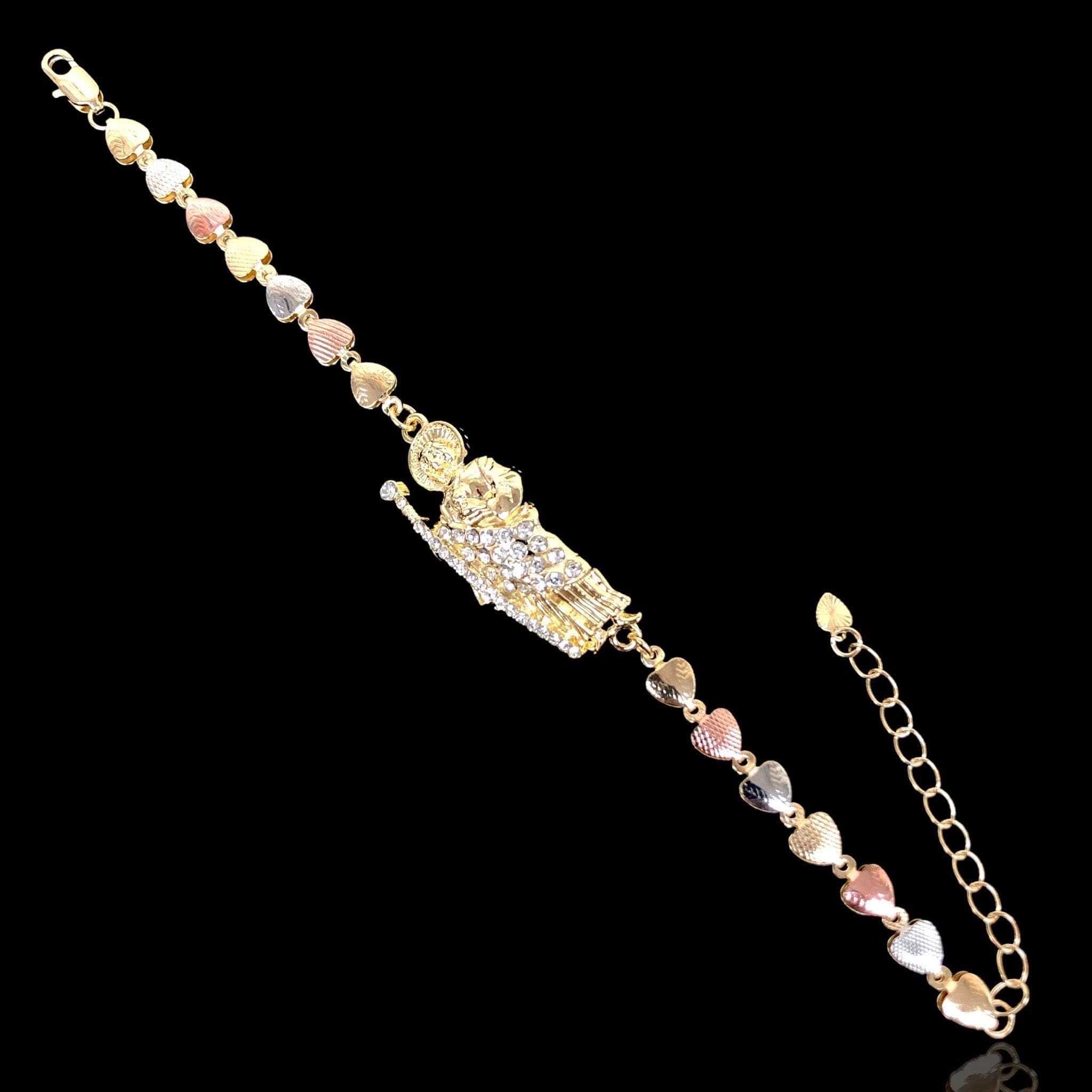 OLB 0212 -18K Gold Filled Oro Laminado BRACELET, NEW - KUANIA