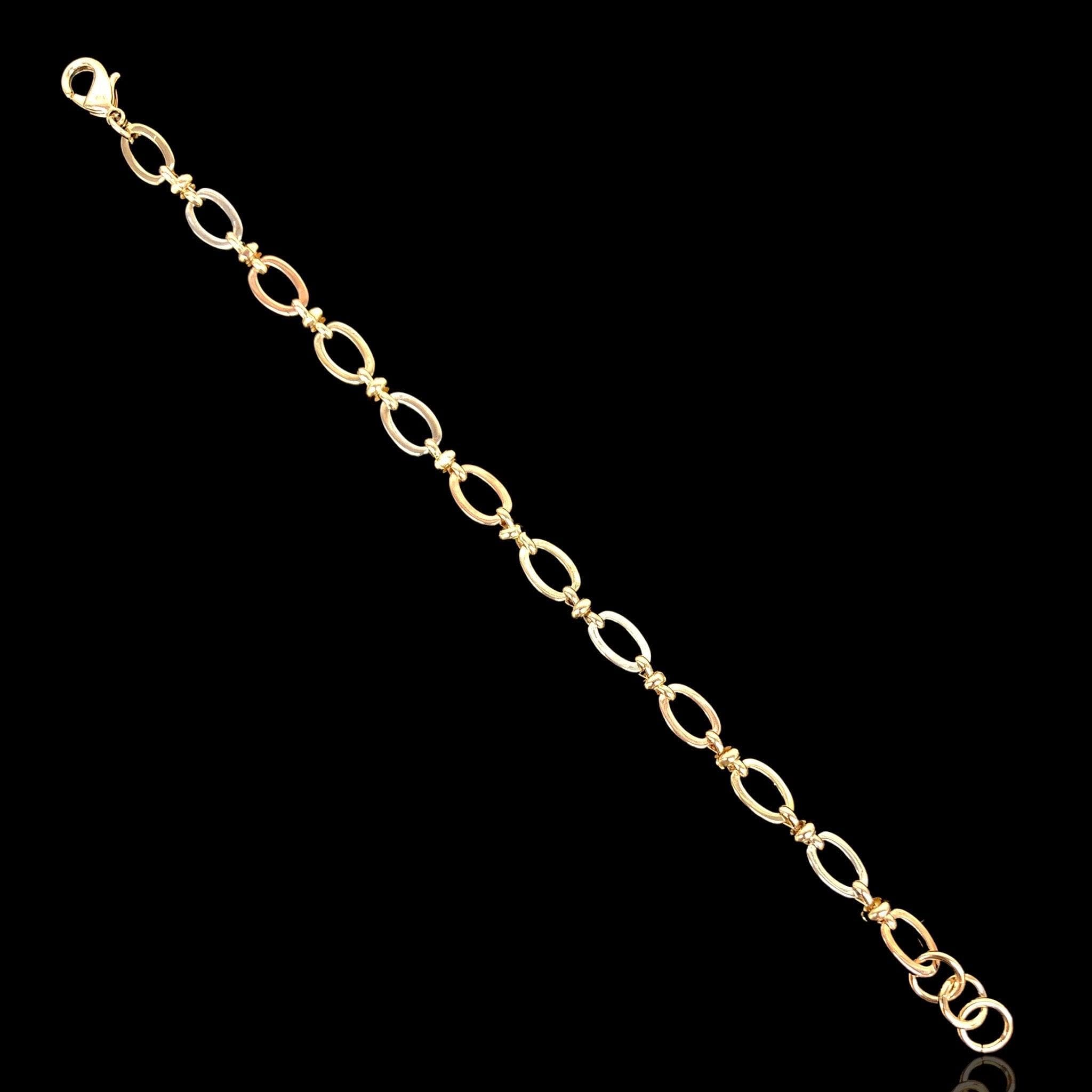OLB 0219 -18K Gold Filled Oro Laminado BRACELET, NEW - KUANIA