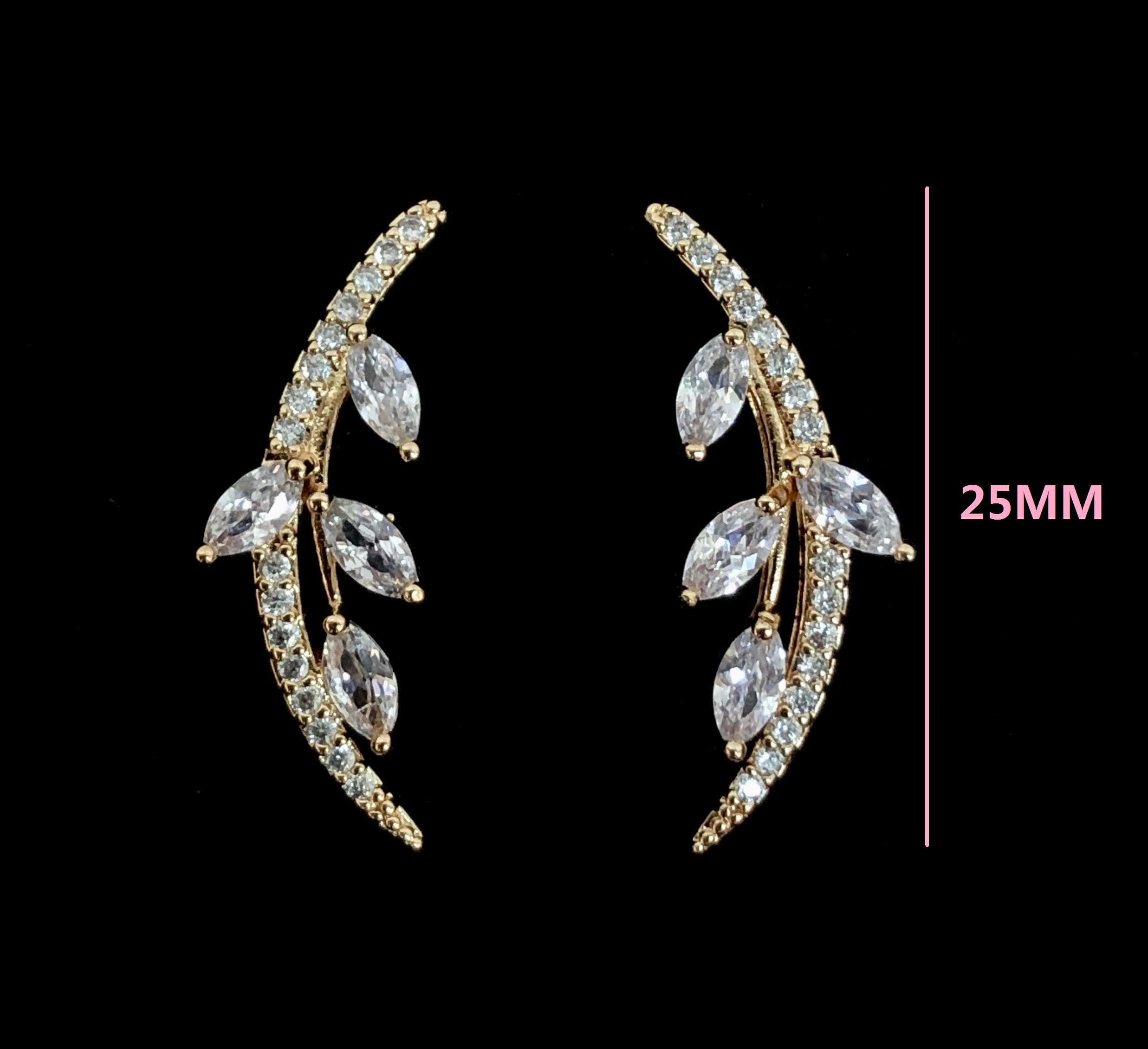 OLE 0029 -18K Gold Filled Oro Laminado EARRINGS, NEW - KUANIA