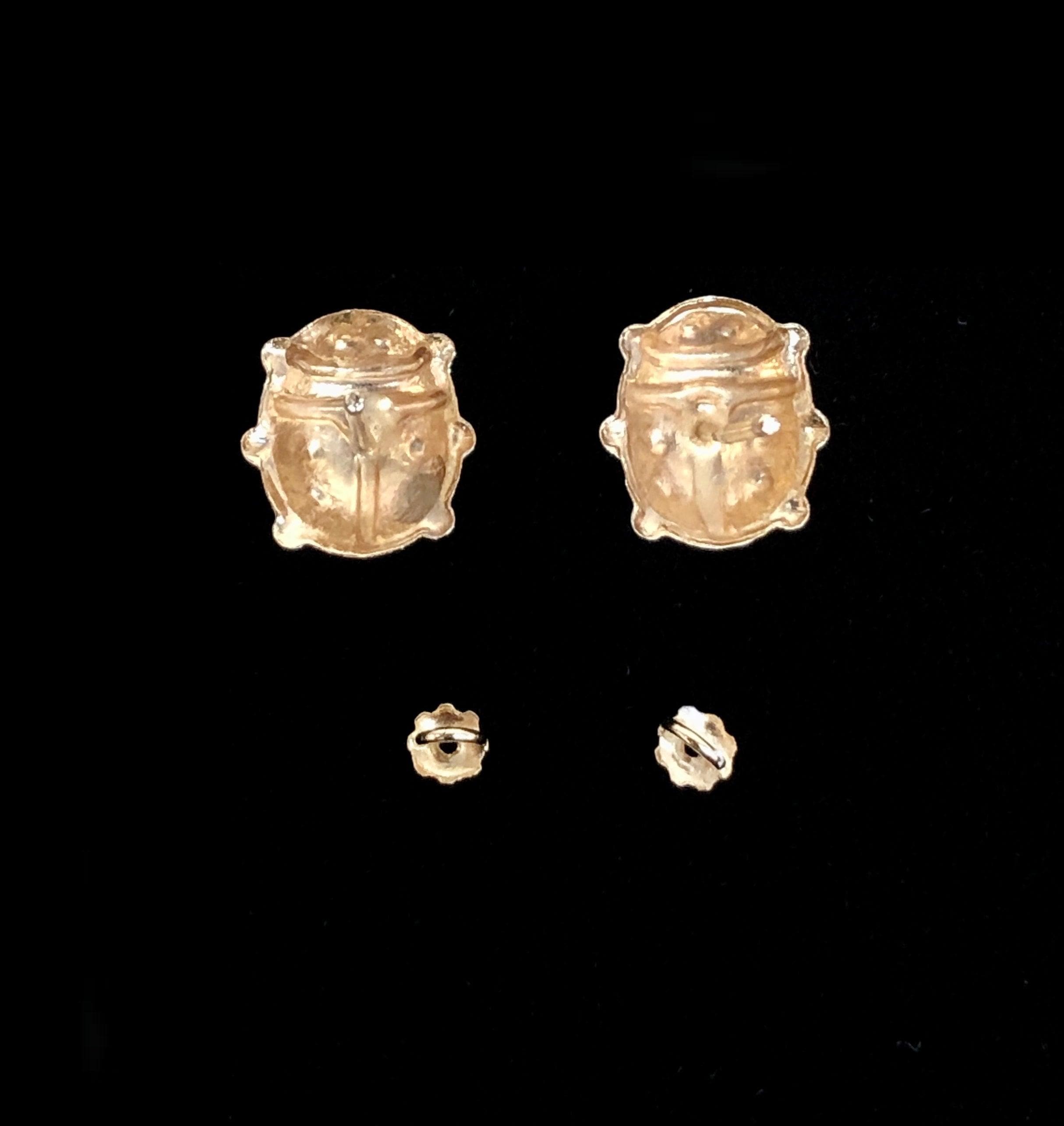 OLE 0035 -18K Gold Filled Oro Laminado EARRINGS, NEW - KUANIA