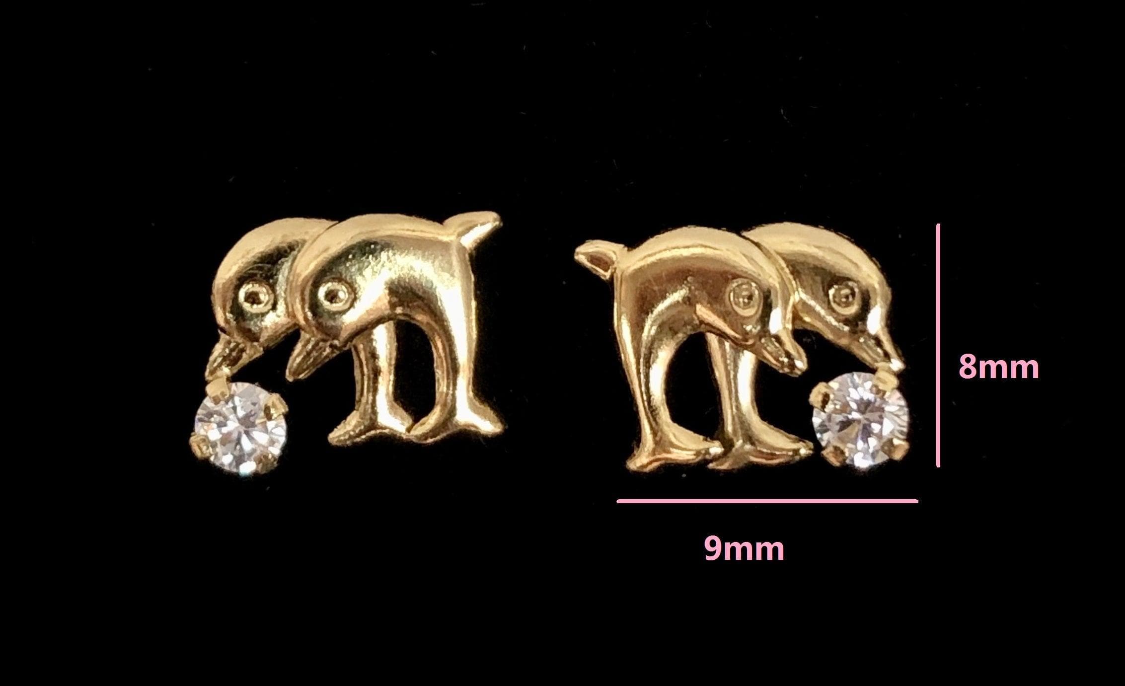 OLE 0054 -18K Gold Filled Oro Laminado EARRINGS, NEW - KUANIA