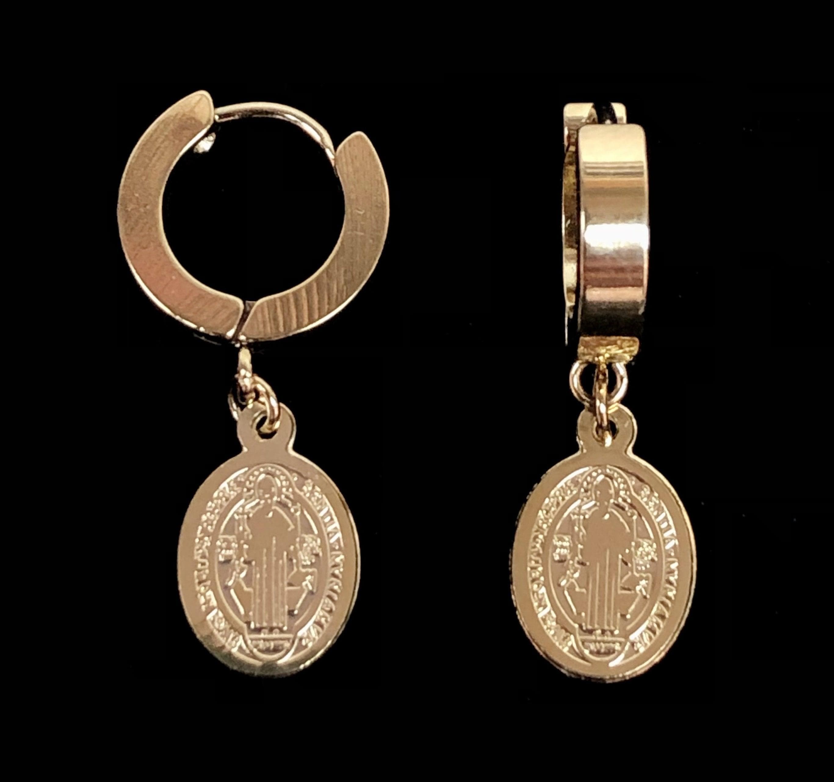 OLE 0067 -18K Gold Filled Oro Laminado EARRINGS, NEW - KUANIA