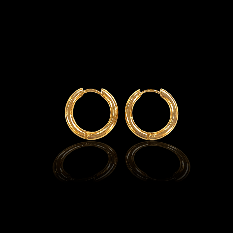 OLE 0261 -18K Gold Filled Oro Laminado EARRINGS, NEW - KUANIA
