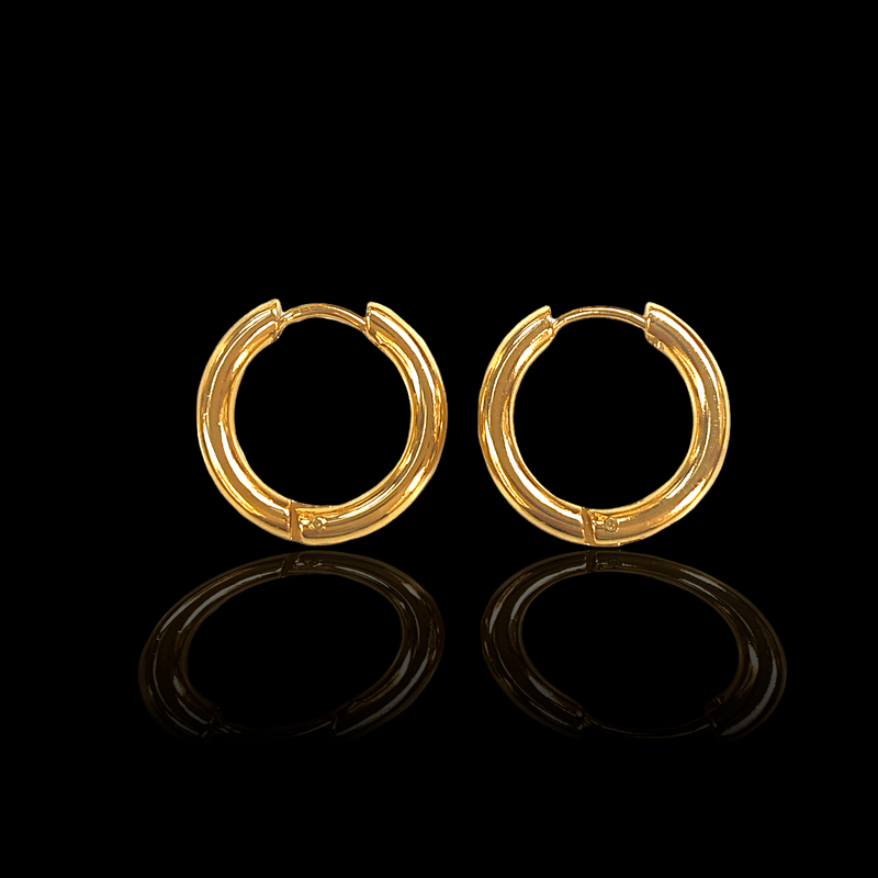 OLE 0261 -18K Gold Filled Oro Laminado EARRINGS, NEW - KUANIA