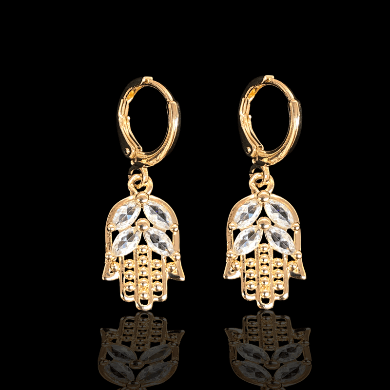 OLE 0304 -18K Gold Filled Oro Laminado EARRINGS, NEW - KUANIA