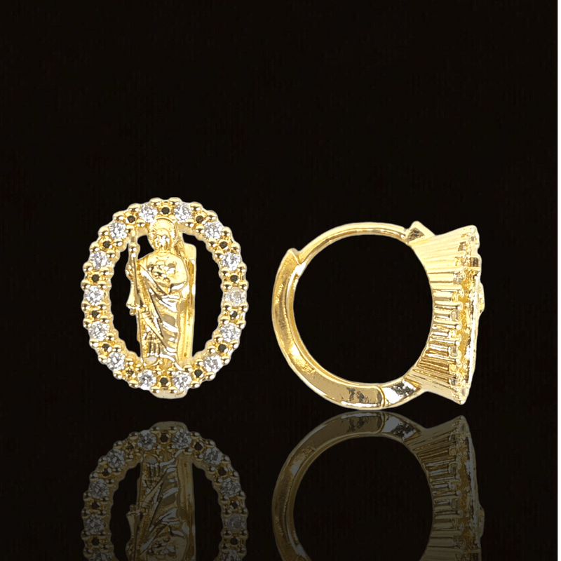 OLE 0328 -18K Gold Filled Oro Laminado EARRINGS, NEW - KUANIA