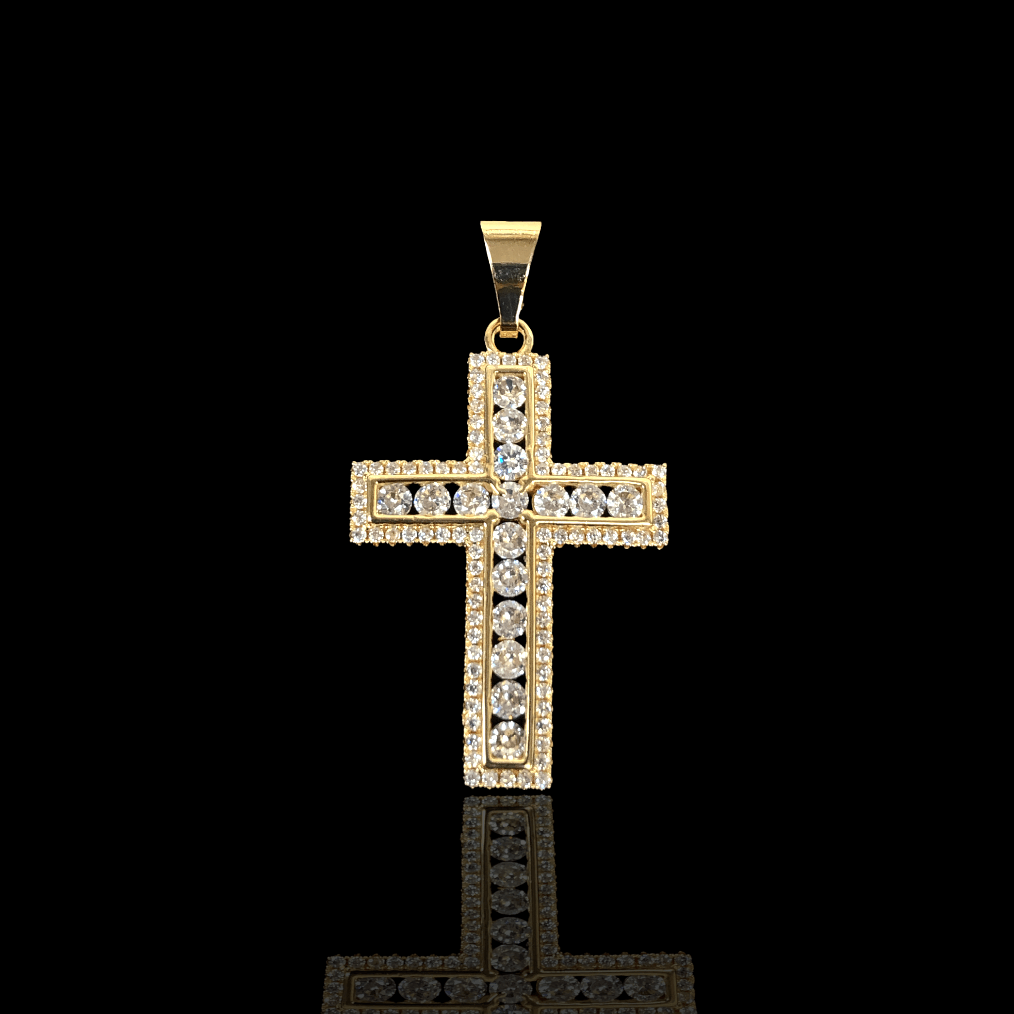 18K Gold-Filled Fancy Venetian Cross Pendant - KUANIA