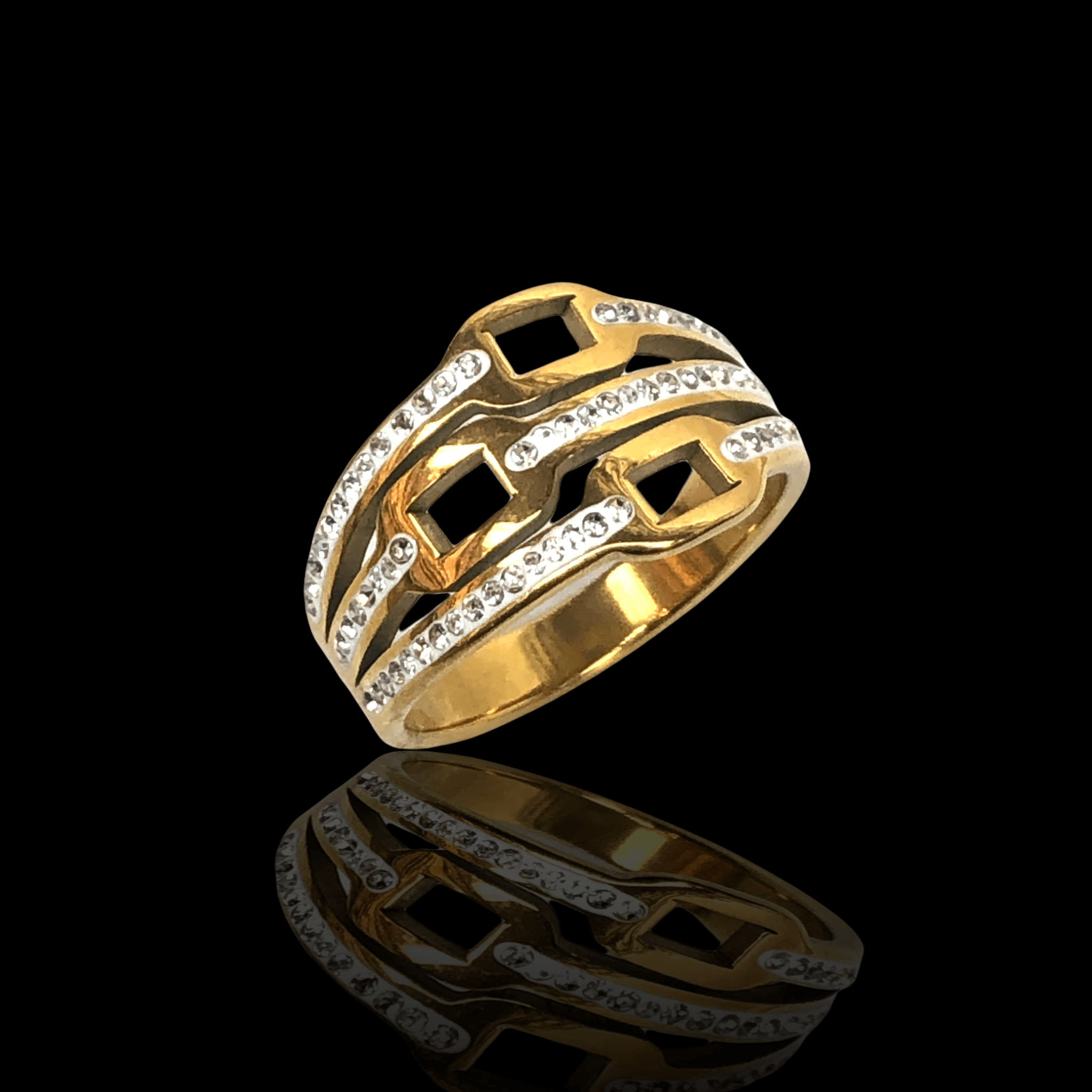 OLRA 0002 -18K Gold Filled Oro Laminado NEW, RING - KUANIA
