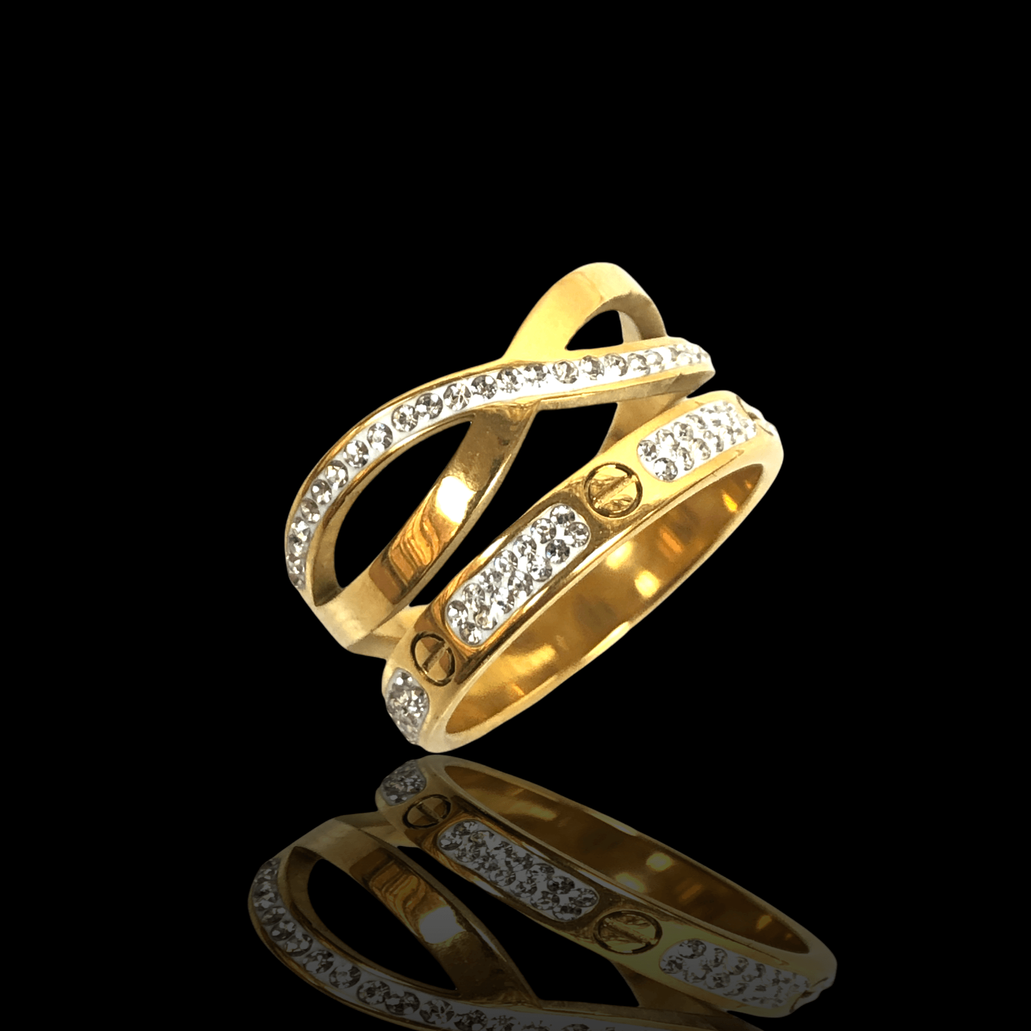OLRA 0005 -18K Gold Filled Oro Laminado RING - KUANIA