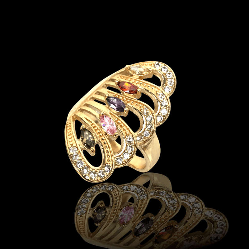 OLRA 0015 -18K Gold Filled Oro Laminado RING - KUANIA