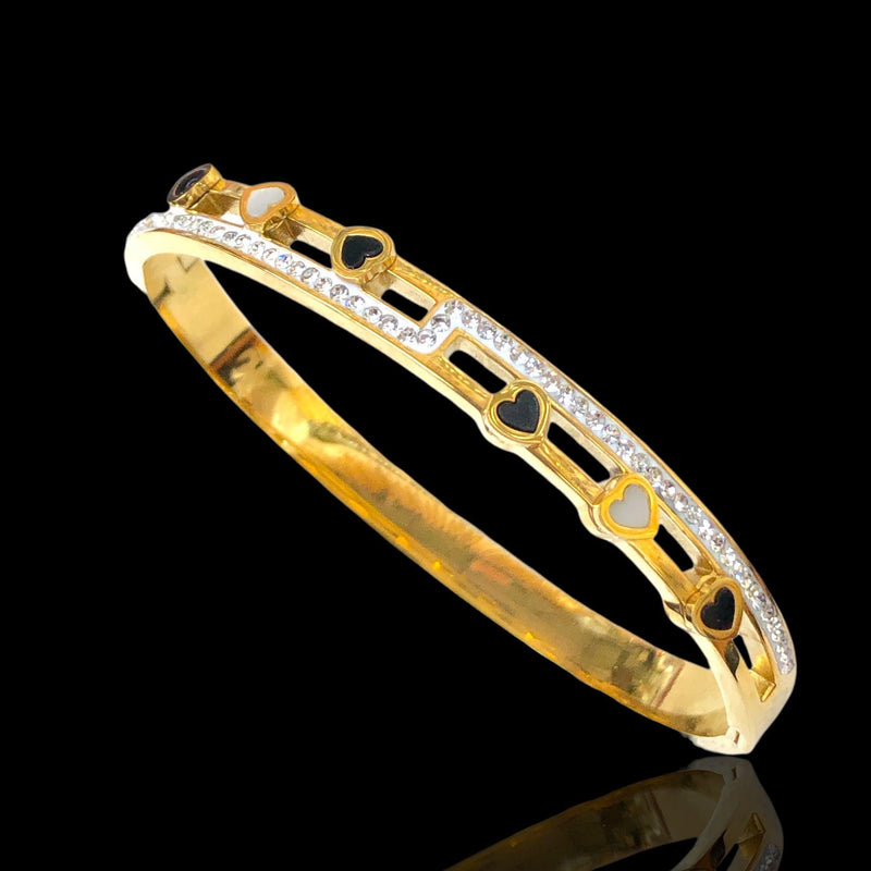 OLS 0043 -18K Gold Filled Oro Laminado BANGLE - KUANIA